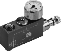 Reductor de presión con manómetro serie "RMV"